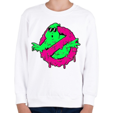PRINTFASHION Melted Slimer - Gyerek pulóver - Fehér