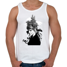 PRINTFASHION Melting beauty - Férfi atléta - Fehér