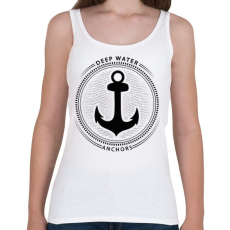 PRINTFASHION Mélytengeri horgony - Női atléta - Fehér