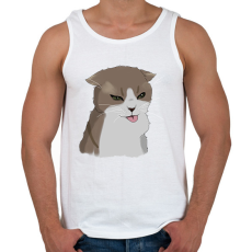 PRINTFASHION Mém cica #1 - Férfi atléta - Fehér
