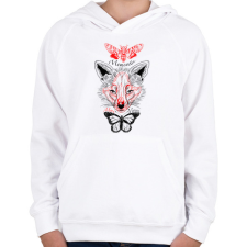 PRINTFASHION Memento - Gyerek kapucnis pulóver - Fehér gyerek pulóver, kardigán