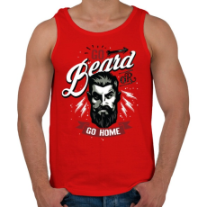 PRINTFASHION Menj borbélyhoz - Férfi atléta - Piros