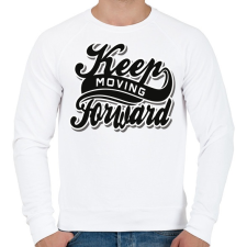 PRINTFASHION Menj előre - Férfi pulóver - Fehér férfi pulóver, kardigán