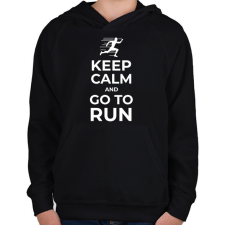 PRINTFASHION MENJ FUTNI - Gyerek kapucnis pulóver - Fekete gyerek pulóver, kardigán