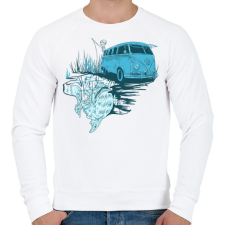 PRINTFASHION Menj horgászni - Férfi pulóver - Fehér férfi pulóver, kardigán