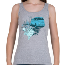 PRINTFASHION Menj horgászni - Női atléta - Sport szürke női trikó