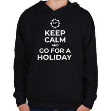 PRINTFASHION MENJ NYARALNI - Gyerek kapucnis pulóver - Fekete gyerek pulóver, kardigán