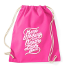 PRINTFASHION Menj tovább - Sportzsák, Tornazsák - Fukszia