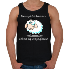 PRINTFASHION Mennyi birka - Férfi atléta - Fekete