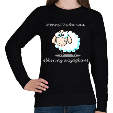 PRINTFASHION Mennyi birka - Női pulóver - Fekete női pulóver, kardigán
