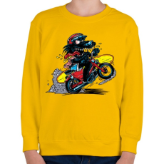 PRINTFASHION Menő farkas - Gyerek pulóver - Sárga