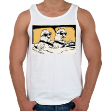 PRINTFASHION Menő galambok - Férfi atléta - Fehér