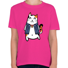 PRINTFASHION Menő macska - Gyerek póló - Helikónia gyerek póló