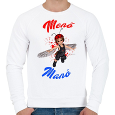 PRINTFASHION menő manó - Férfi pulóver - Fehér
