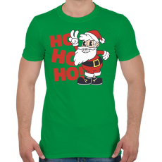 PRINTFASHION Menő télapó - Férfi póló - Zöld