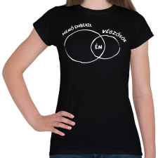 PRINTFASHION Menő végzős fehér - Női póló - Fekete női póló