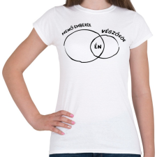 PRINTFASHION Menő végzős fekete - Női póló - Fehér női póló