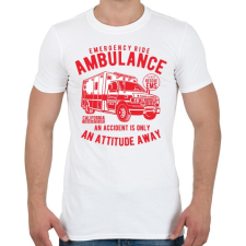 PRINTFASHION Mentőautó - Férfi póló - Fehér férfi póló