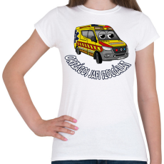 PRINTFASHION mentőautó pisti 1 - Női póló - Fehér