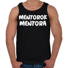 PRINTFASHION MENTOROK MENTORA - Férfi atléta - Fekete atléta, trikó
