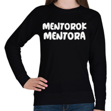 PRINTFASHION MENTOROK MENTORA - Női pulóver - Fekete női pulóver, kardigán