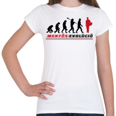 PRINTFASHION Mentős evolúció - Női póló - Fehér