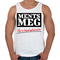 PRINTFASHION Ments meg ez a legénybúcsúm - Férfi atléta - Fehér