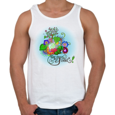 PRINTFASHION Mentsd meg a Földet! - Férfi atléta - Fehér