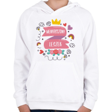 PRINTFASHION menyasszony leszek - Gyerek kapucnis pulóver - Fehér gyerek pulóver, kardigán