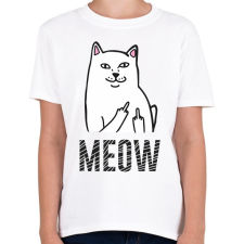 PRINTFASHION Meow - Gyerek póló - Fehér gyerek póló