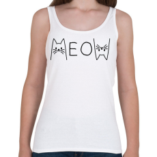 PRINTFASHION Meow - Női atléta - Fehér