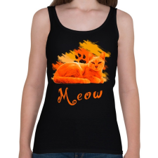PRINTFASHION meow - Női atléta - Fekete női trikó