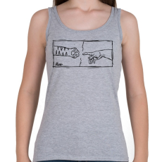 PRINTFASHION Meow - Női atléta - Sport szürke