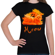 PRINTFASHION meow - Női póló - Fekete női póló