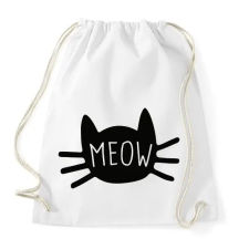 PRINTFASHION Meow  - Sportzsák, Tornazsák - Fehér tornazsák