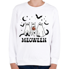 PRINTFASHION Meoween - Gyerek pulóver - Fehér