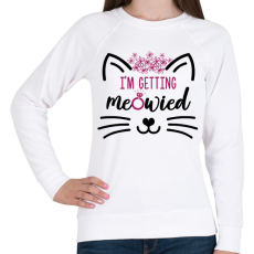 PRINTFASHION Meowied - Női pulóver - Fehér
