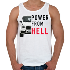 PRINTFASHION Mercedes G - Férfi atléta - Fehér atléta, trikó