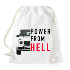 PRINTFASHION Mercedes G - Sportzsák, Tornazsák - Fehér tornazsák