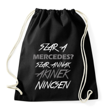 PRINTFASHION Mercedes  - Sportzsák, Tornazsák - Fekete tornazsák