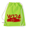 PRINTFASHION Mercedes w124 - Sportzsák, Tornazsák - Limezöld