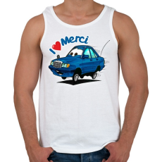 PRINTFASHION merci - Férfi atléta - Fehér