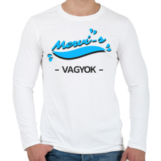 PRINTFASHION Merci-s vagyok autós póló - Férfi hosszú ujjú póló - Fehér