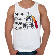 PRINTFASHION Mérges egyszarvú - Férfi atléta - Fehér