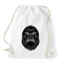 PRINTFASHION Mérges Gorilla - Sportzsák, Tornazsák - Fehér tornazsák