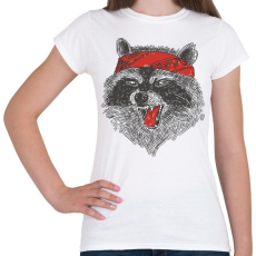 PRINTFASHION Mérges mosómedve - Női póló - Fehér