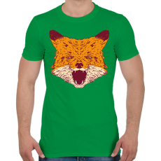 PRINTFASHION Mérges róka - Férfi póló - Zöld