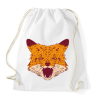 PRINTFASHION Mérges róka - Sportzsák, Tornazsák - Fehér
