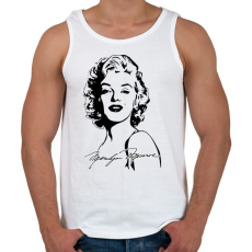 PRINTFASHION merilyn monroe - Férfi atléta - Fehér