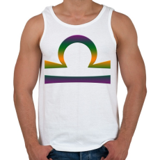 PRINTFASHION Mérleg - Férfi atléta - Fehér